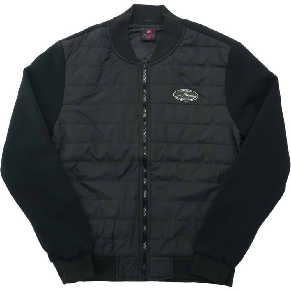 Pink Floyd Unisex Adult Dark Side Of The Moon Oval Quilted Padded Jacket / Black